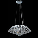 a forma di diamante in acciaio inox a sospensione con luci di cristallo 9 luci