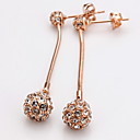 Fashion Rhinestone Alloy Drop Earrings (More Colors)