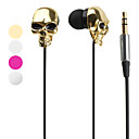 Metallic Skull Style In-Ear Earphones (Assorted Colors)
