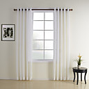 (Dois painéis) brancos jacquard cortinas contemporâneas