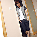 Men's Two Pieces Like Short Sleeve Shirt