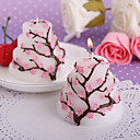 Cherry Blossom Design Cake Candle Favors(set of 4)