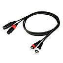 dt cavo RCA dr07 con 2 * 2 * rca xlr (f) inserire 1,5 metro