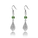 Figure Turandot Austrian Crystal In Real Platinum Plated Ladies' Earrings (More Colors)