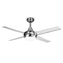60W Contemporary Iron Ceiling Fan Light with Glass Shade