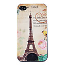 Eiffel Pattern Hard Back Case for iPhone 4 and 4S (Multi-Color)
