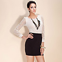 TS Basic Lace Sleeves Blouse