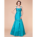 Trumpet/Mermaid Strapless Floor-length Taffeta Mother of the Bride Dress With A Wrap
