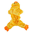 eend vormige zachte hoodie kostuum voor honden (XS-XL, geel)