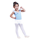 Performance Dancewear Cotton/Spandex Ballet Sleeveless Leotard with White Tutu For Children