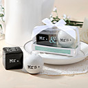 "Mr. & Mrs." ceramica sale e pepe agitatori