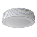 Snow White Acrylic Flush Mount in Wave Design