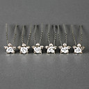 Gorgeous Crystals Wedding Bridal Pins/ Flowers,6 Pieces Per Lot. More Colors Available