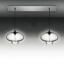 2 - Luz luzes de vidro modernos pendentes no projeto bolha preto