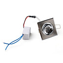 3W 170LM 3500K Warm White Light Gray Shell LED Ceiling Bulb (86-265V)