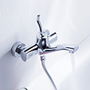 Sprinkle® - von lightinthebox - zeitgenössische Wanne aus massivem Messing verchromt Wasserhahn
