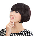 Capless Natural Look Short Black Wavy Human Hair Wig