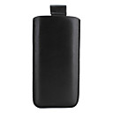 Leather Vertical Pouch Case for Nokia 6300 (Black)
