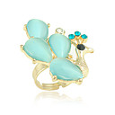 Elegant Alloy Peacock Shape Crystal Fashion Ring(More Colors)