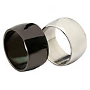 Anillo de Acero de Superficie Plana Unisex