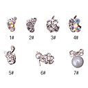 10st 3d diamond plastic nail art decoratie