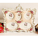 5 "3.5" toute la famille, Rose Sculpture Picture Frame polyrésine