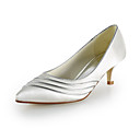 cetim de salto gatinho pontudas dedo do pé / fechado toe sapatos do casamento (mais cores)