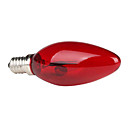 E14 1-LED Red Light Candle Lamp Bulb (220V)