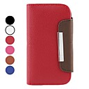 Wallet Style PU leather Case for Samsung Galaxy S3 I9300 (Assorted Colors)