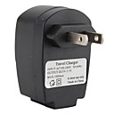 de doble cargador USB para teléfonos celulares (negro)