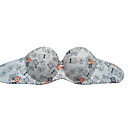 Polyester/Silicone Demi Cup Strapless Dramatic Lift Daily Wear With Printing Bra