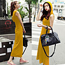 dame de zomer vest jurk met hoed