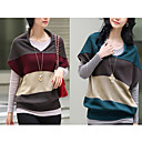 Farbblock Fledermaus Ärmel Pullover