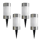 Set di 4 LED Solar Garden Luce Path Marker Patio Mini Paletto