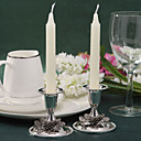 Fabulous Silver Plated Candle Holder With Grape (Set of 2)