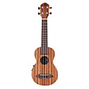 ELLA - (UK-10ZE) Zebrano Soprano Ukulele Acoustic-Electric con bolsa