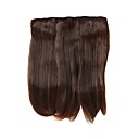 clip in / op rechte bruin haar extensions-2 kleuren beschikbaar