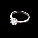 Gorgeous Sterling Silver Round Cubic Zirconia Ring