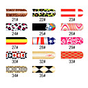 16 stuks Nail Foil Art Classic Full Cover Stickers Manicure