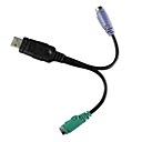 Bi-directional USB to PS2 Adapter