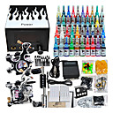 2 Guns Tatoo Kit avec alimentation LCD et 40 d'encre couleur