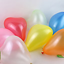 solide de couleur ballon en forme de coeur - un ensemble de 100 (couleur mixte)