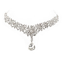  aleación preciosa con diamantes de imitación diseño de joyas de diamantes colgantes de flores la frente