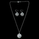 Elegant Silver Plated Hollow Pattern Ball Women's Jewelery Set Including Necklace,Earring