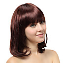 Capless Medium Auburn Straight Synthetic Wigs