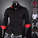 hombres manga larga camisa de rayas