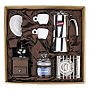 Koffie Series Boxed Cadeau (Moka & Siphon Pot, Grinder, kopjes) T-511