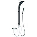 Contemporary Widespread Wall Mount LED Aluminum Shower Panel with Hand Shower(Not Inclued Faucet)