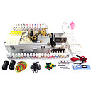 2 Cast Iron Tattoo Machine Guns Kit for Lining and Shading(54 Color)