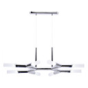 Lustres métalliques 24W avec 8 LED